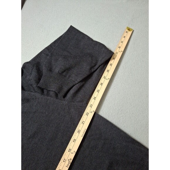 Amherst & Brock L Extra Fine Merino Wool Sweater Collar Banded Waist Base layer - Picture 5 of 6